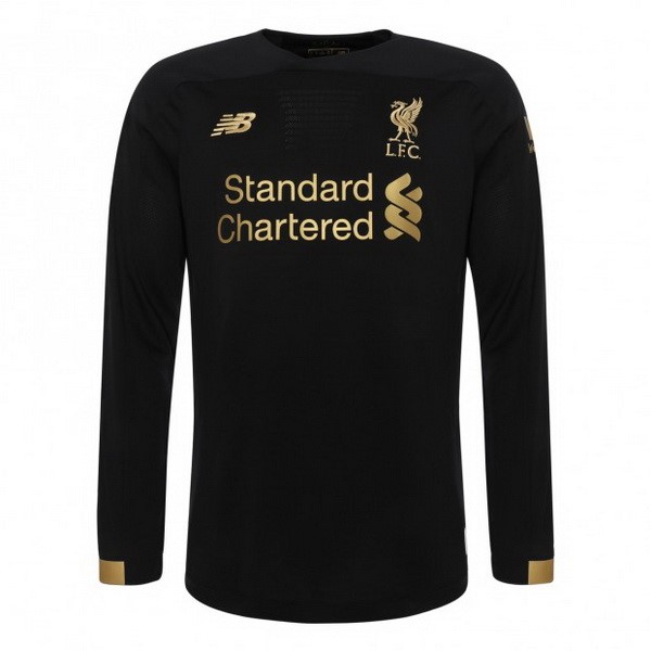 Camiseta Liverpool 1ª Kit ML Portero 2019 2020 Negro